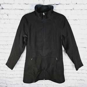VUARNET | long length full zip soft shell jacket
